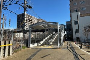 高槻市今昔。「開かずの踏切」、弁天こ線橋